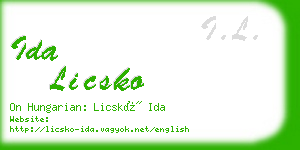 ida licsko business card